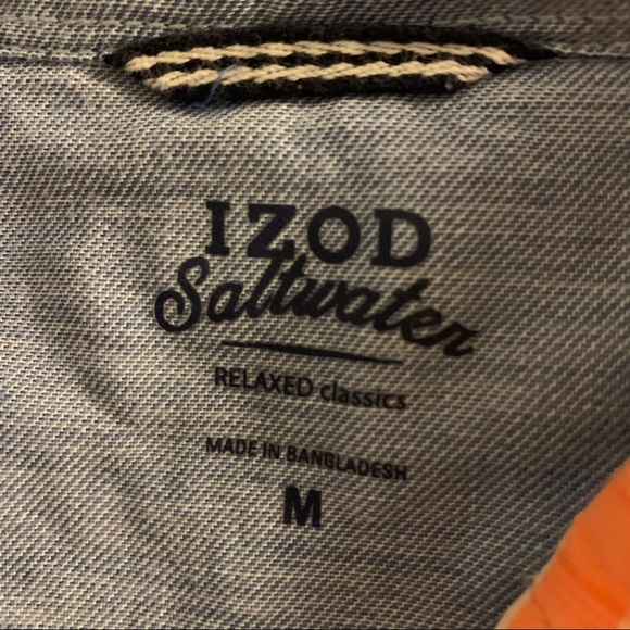 Button up short sleeve shirt - orange gingham - Picture 6 of 7